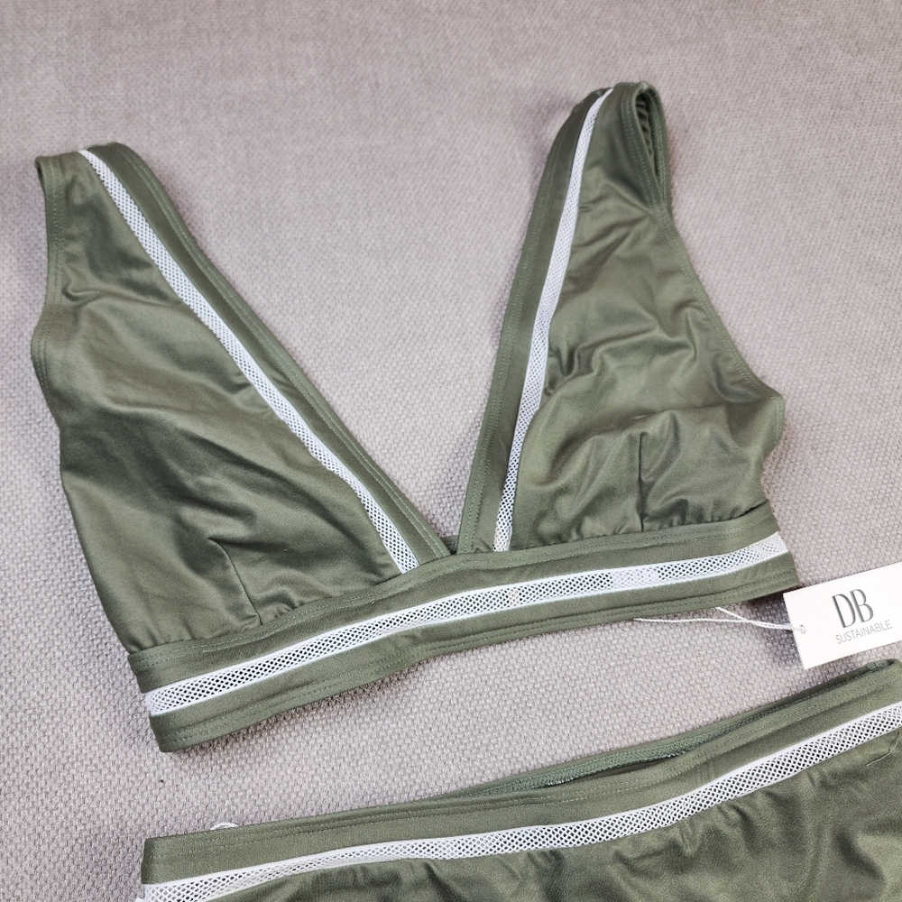 NWT Dream Bandits Australia Sustainable Green Marley Bikini Set Size Medium - Picture 12 of 16